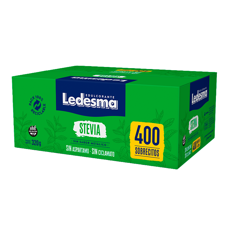 EDULCORANTE LEDESMA STEVIA 400 Un.