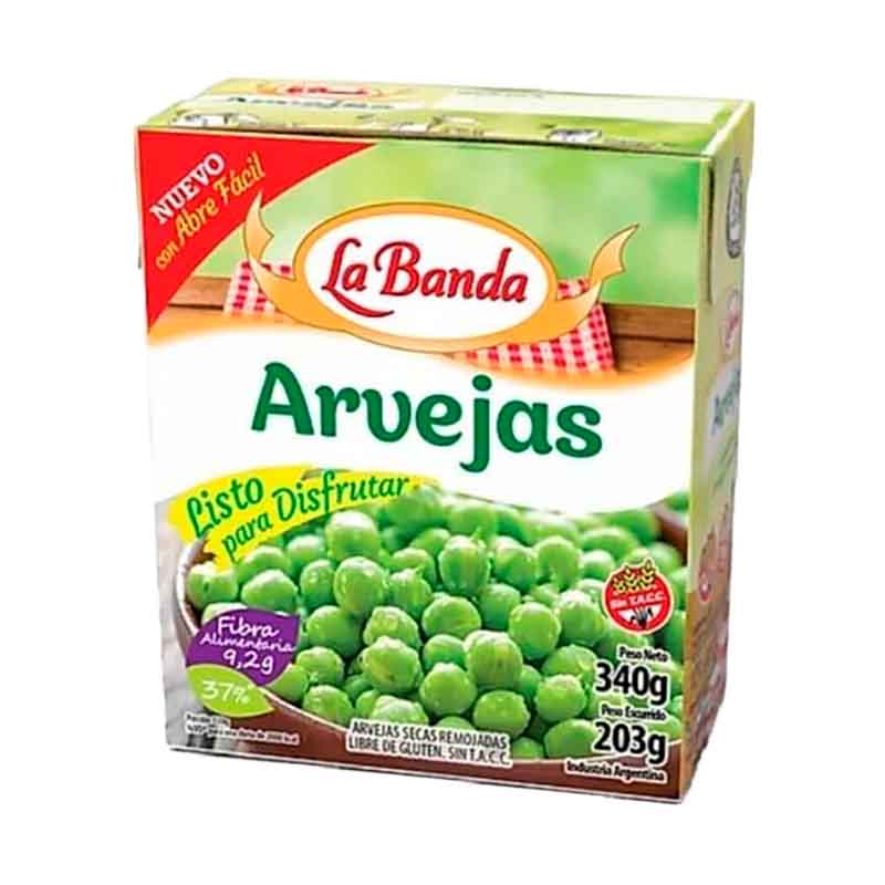 ARVEJA LA BANDA TETRA 340 Grs