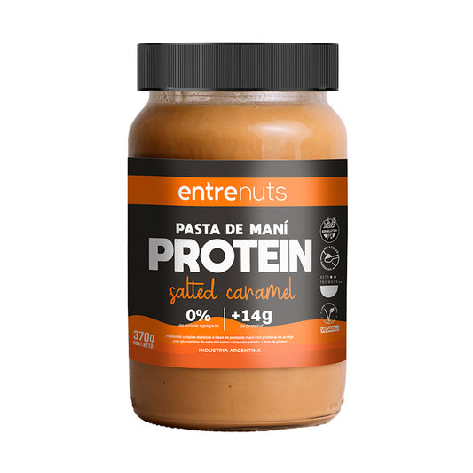 PASTA DE MANI ENTRENUTS PROTEICA CARAMEL 370 Grs