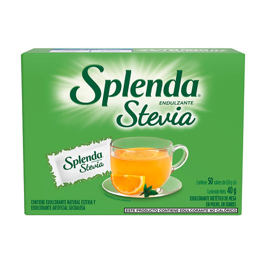 EDULCORANTE SPLENDA Stevia 50 Un.