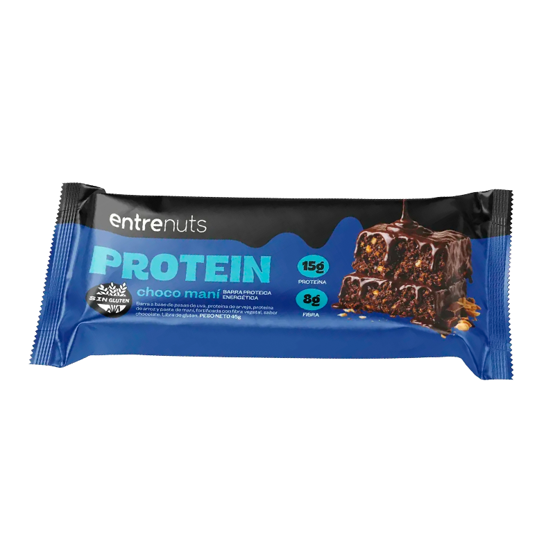 BARRA PROTEICA ENTRENUTS CHOCO MANI 45 Grs