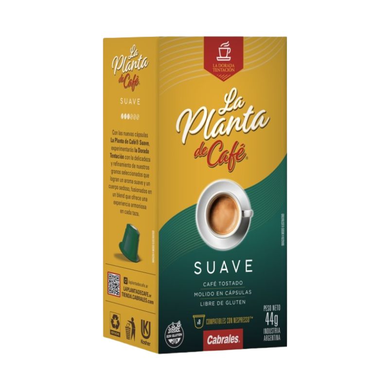 CAPSULA LA PLANTA DE CAFE SUAVE 8 Un.