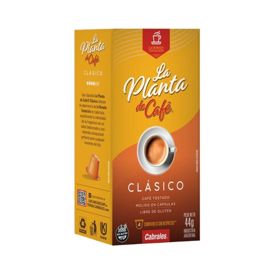 CAPSULA LA PLANTA DE CAFE CLASICO 8 Un.