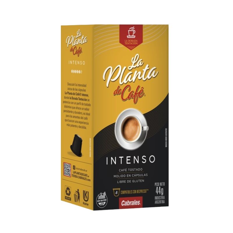 CAPSULA LA PLANTA DE CAFE INTENSO 8 Un.