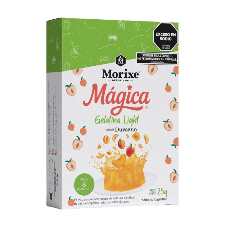 GELAT. LIGHT MORIXE DURAZNO 25 Grs
