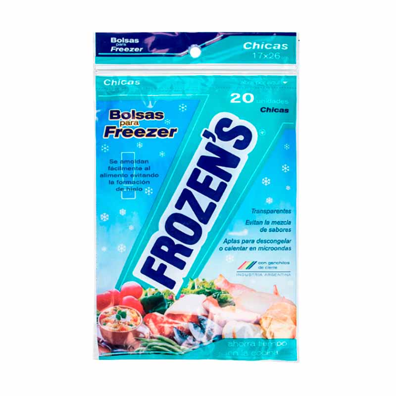 BOLSAS FROZENS P/FREEZER CHICAS 20 Un.