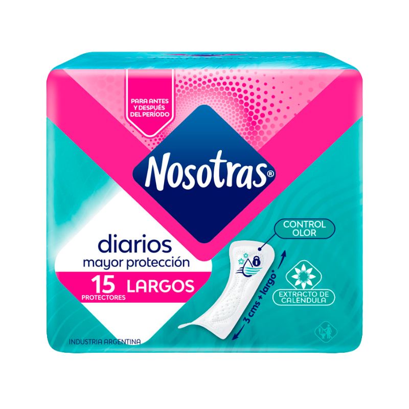 PROTECTOR NOSOTRAS LARGOS 15 Un.