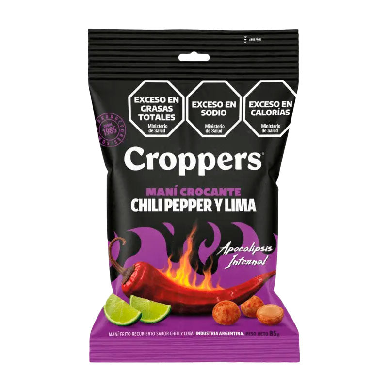 MANI FRITO CROPPERS CHILLI PEPPER & LIMA 85 Grs