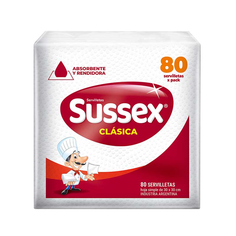SERVILLETA SUSSEX 30X30 80 Un.