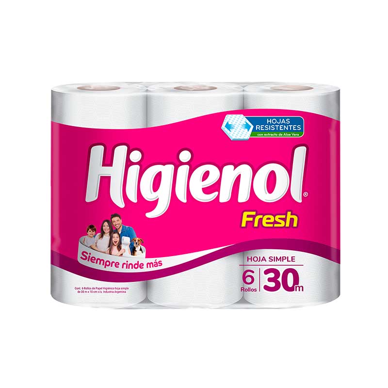P.HIGIENICO HIGIENOL HS FRESH 30MX6 Un.