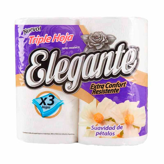 P.HIGIENICO ELEGANTE T.HOJA 20Mx4 Un.