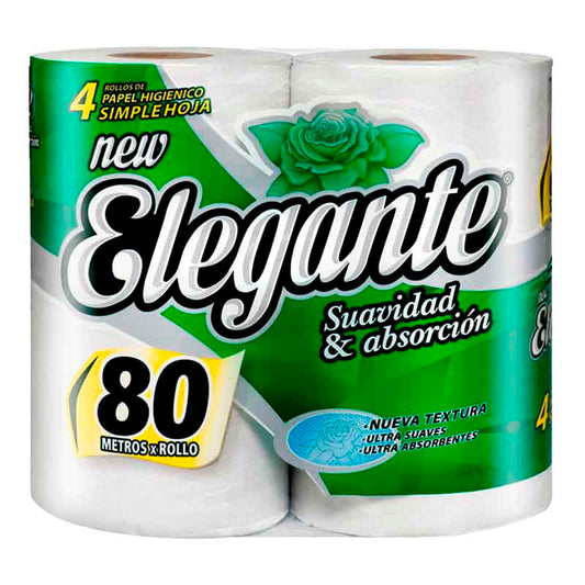 P.HIGIENICO ELEGANTE SH MAX 80Mx4 Un.