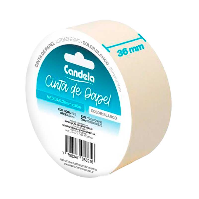 CINTA PAPEL CANDELA 36mm 50 Mts