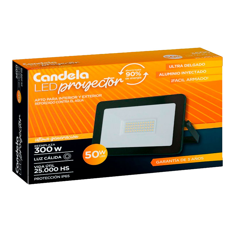 LED PROYECTOR CANDELA CALIDO 50 wa