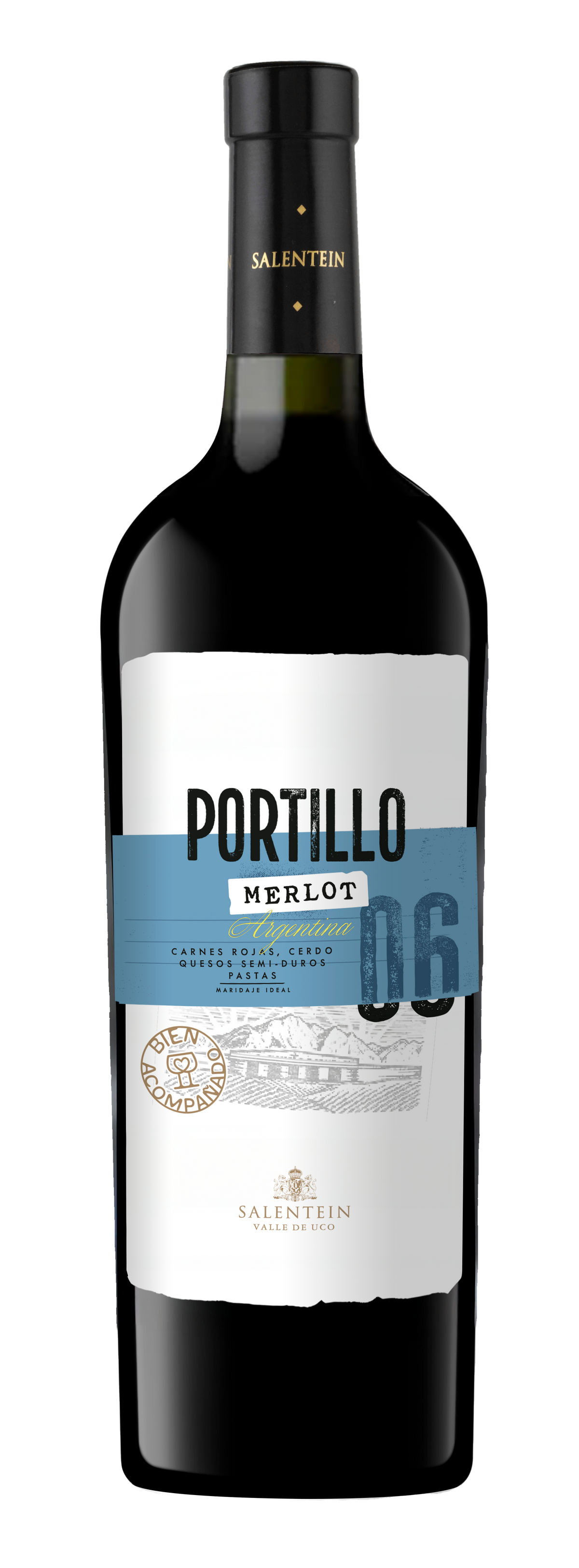 VINO PORTILLO MERLOT 750 CC.
