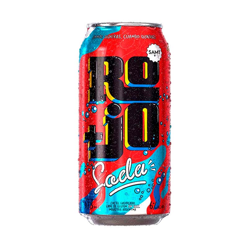 ROJO + SODA LATA 473 ml.