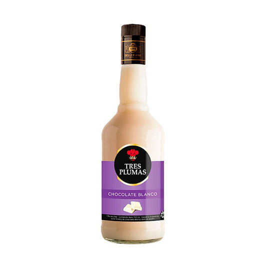 LICOR T.PLUMAS CHOC.BLANC 700 CC.