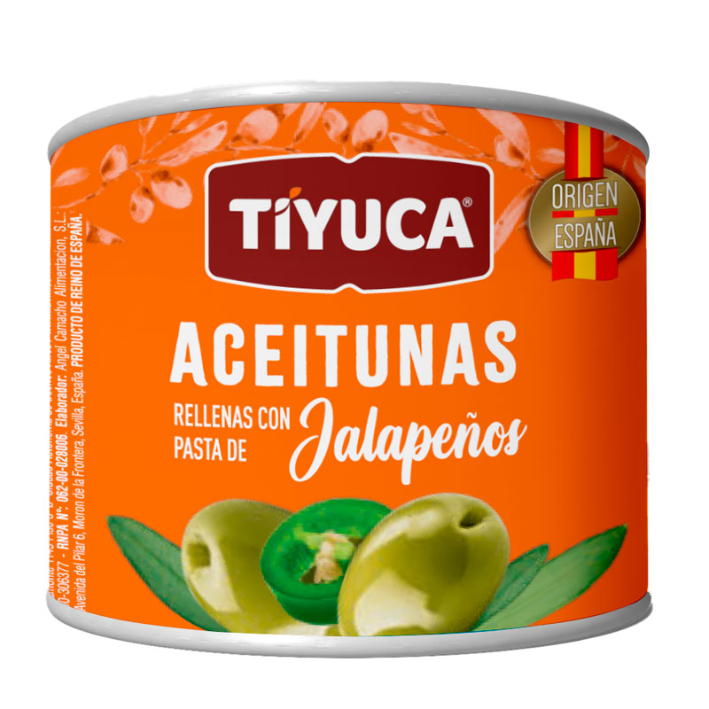 ACEITUNA TIYUCA RELLENA JALAPE�O 200 Grs